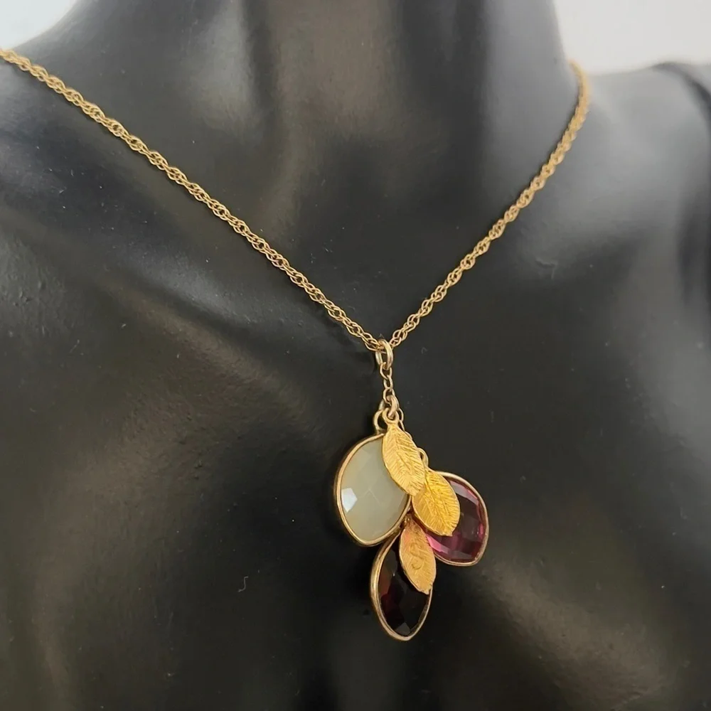 Gold filled 14k feather necklace